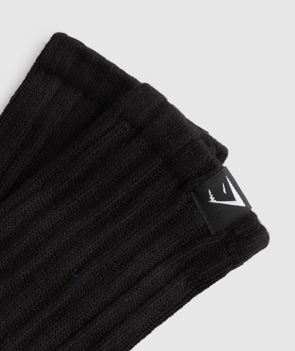 Panske Ponozky Gymshark Comfy Rest Day Čierne | QD9417820
